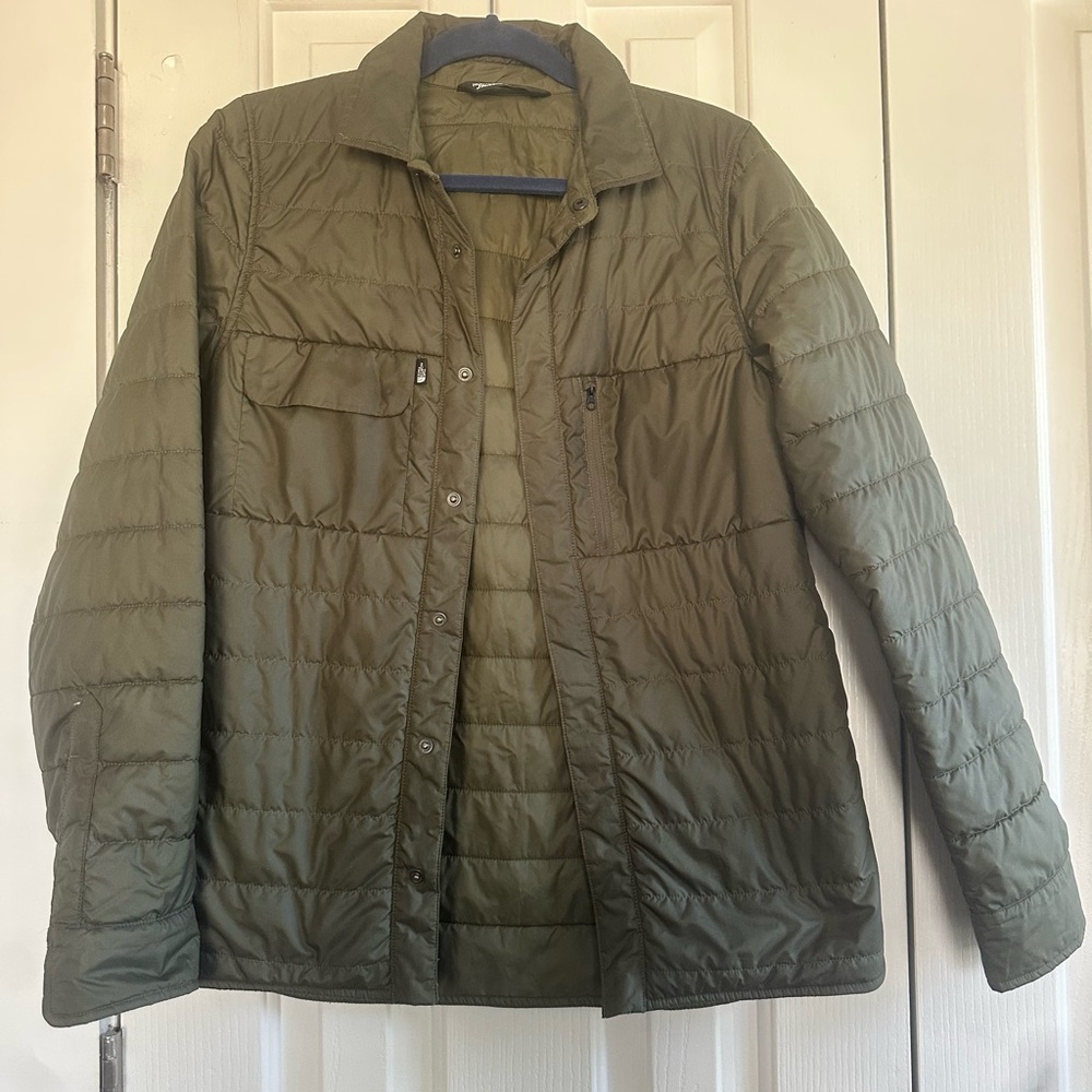 North Face Olive Green Quilted Jacket
